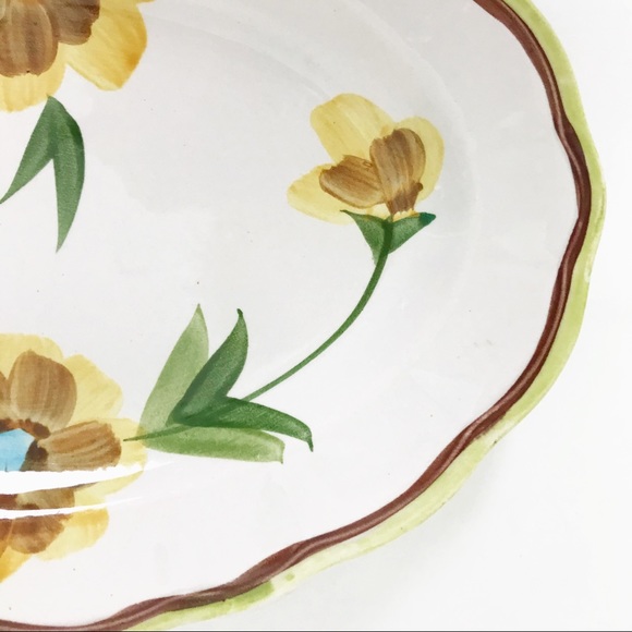 Vintage Hand Painted Oval Serving Plate Majolican - Picture 3 of 8